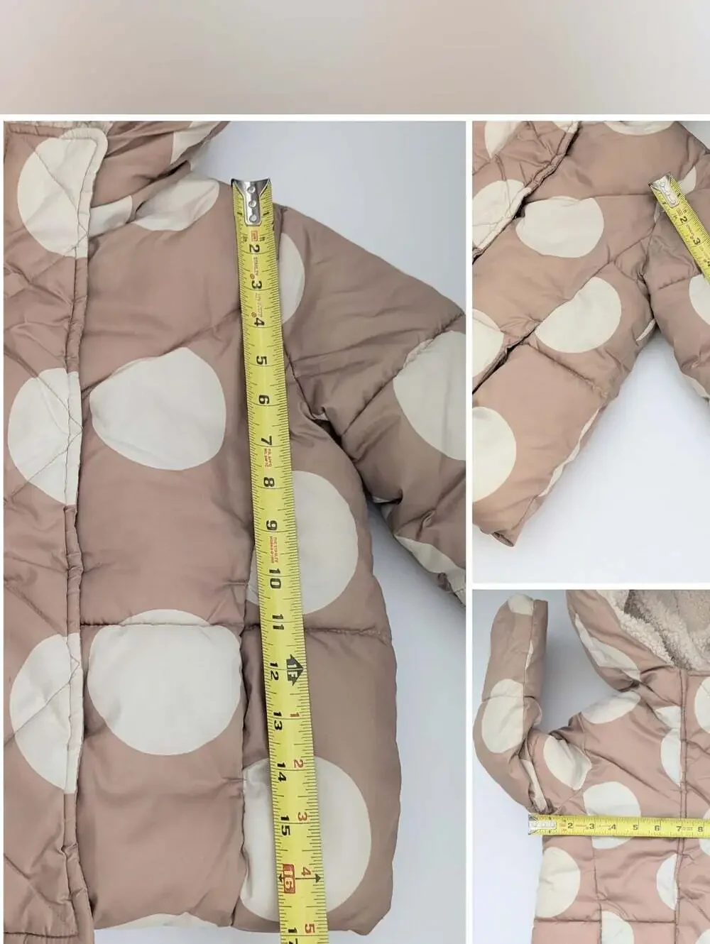 GAP Girls' (Size 5) Sherpa-Lined Puffer Jacket w/Hood